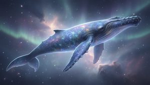 Cosmic Whale in Nebula Dreams