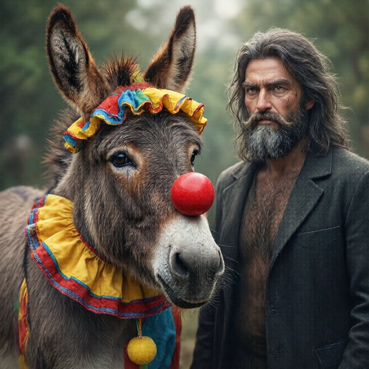 The Mystical Jester and Spirit Companion