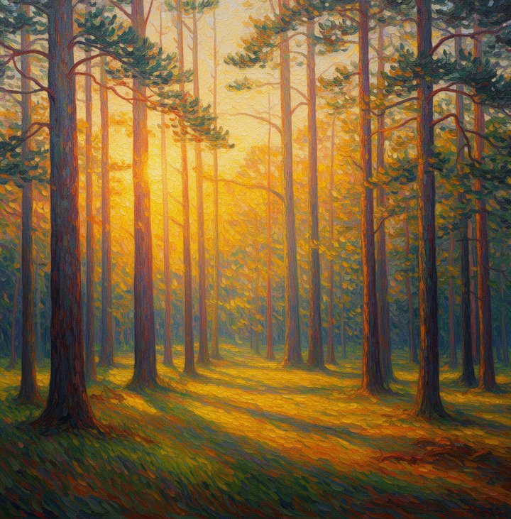 Serene Golden Forest
